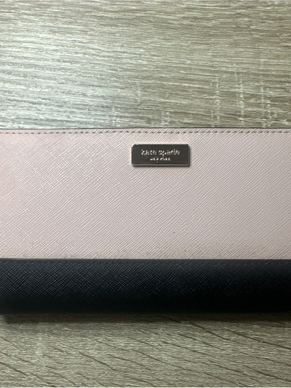 Kate Spade New York Laurel Way Stacy Wallet in Pink and Black color block